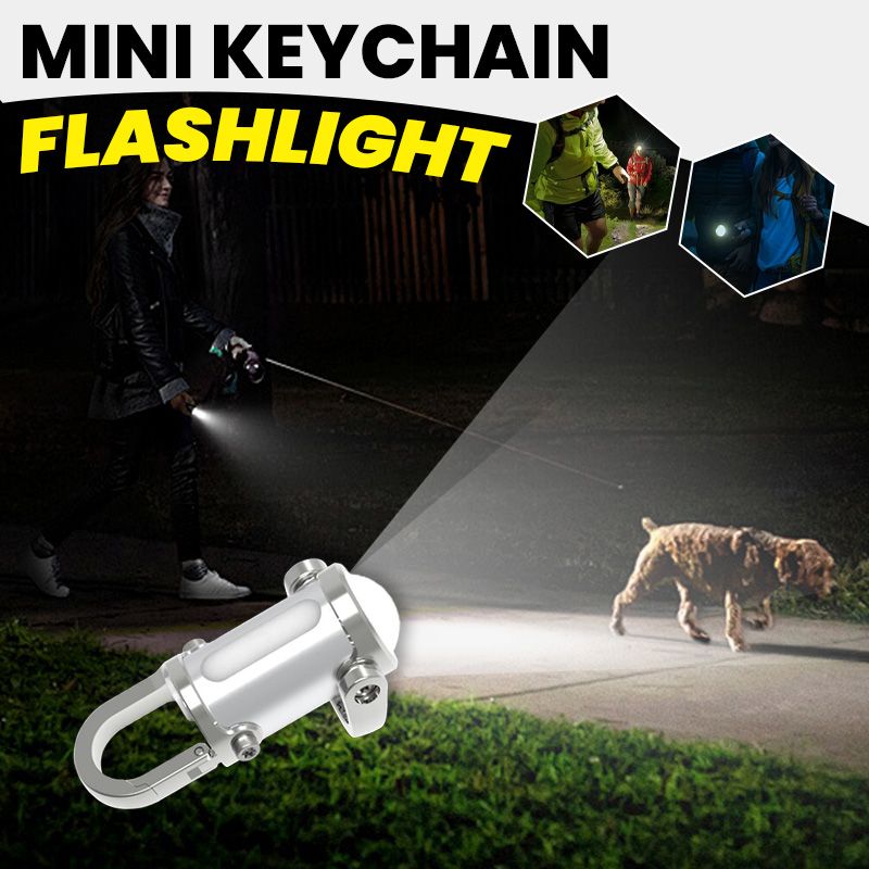 1200LM Super Bright Mini Keychain Flashlight Waterproof