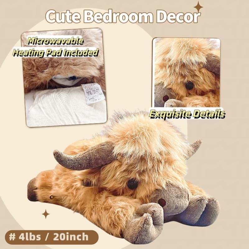 🎁Cute Cartoon Highland Cow Cuddly Toy
