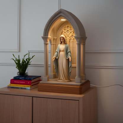 ✨ The Light of Mercy Virgin Mary Cathedral Companion Lamp