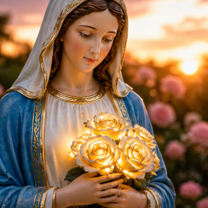💗Virgin Mary Garden Decor Flat Stand