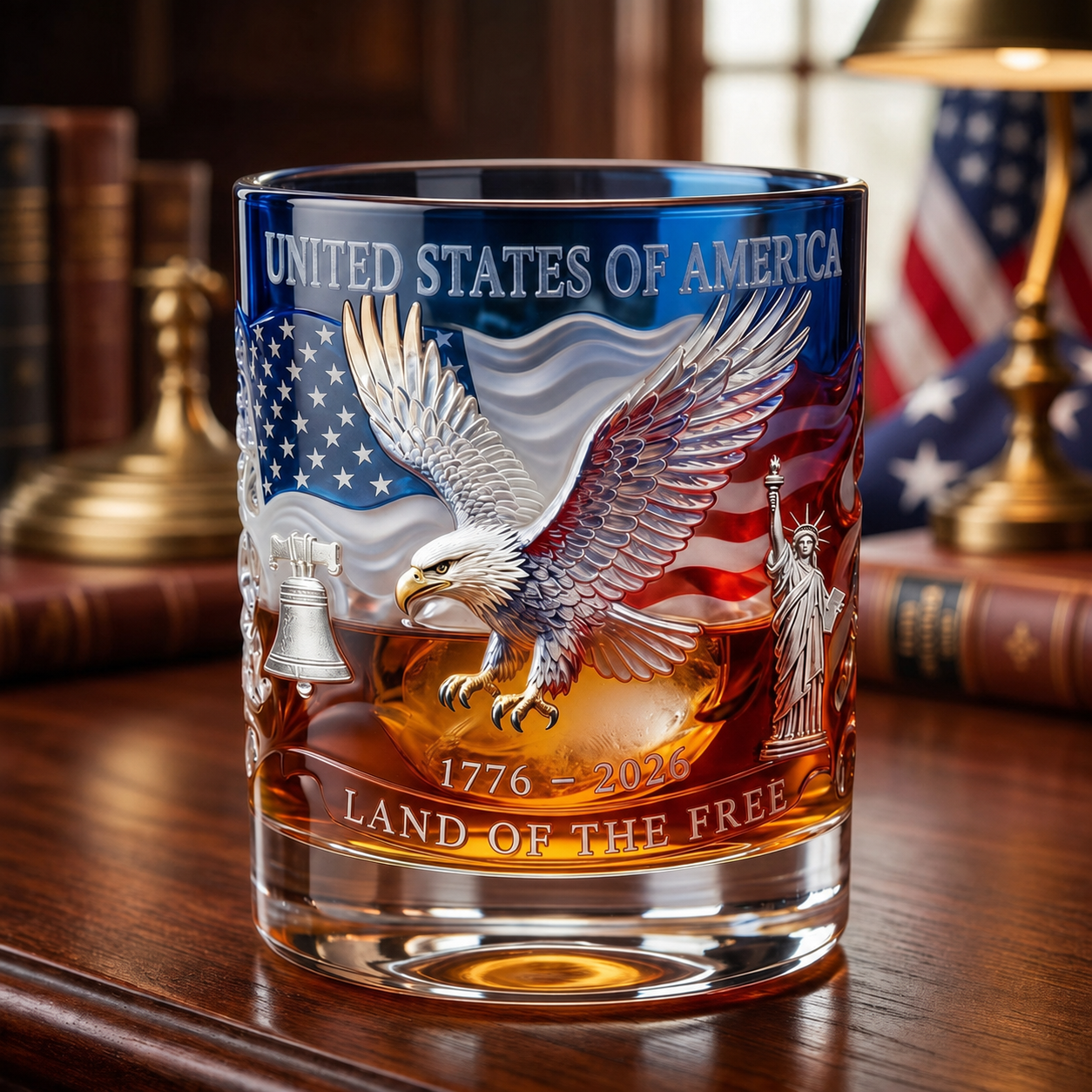 United States of America Commemorative Glass – 1776-2026 Heritage Edition