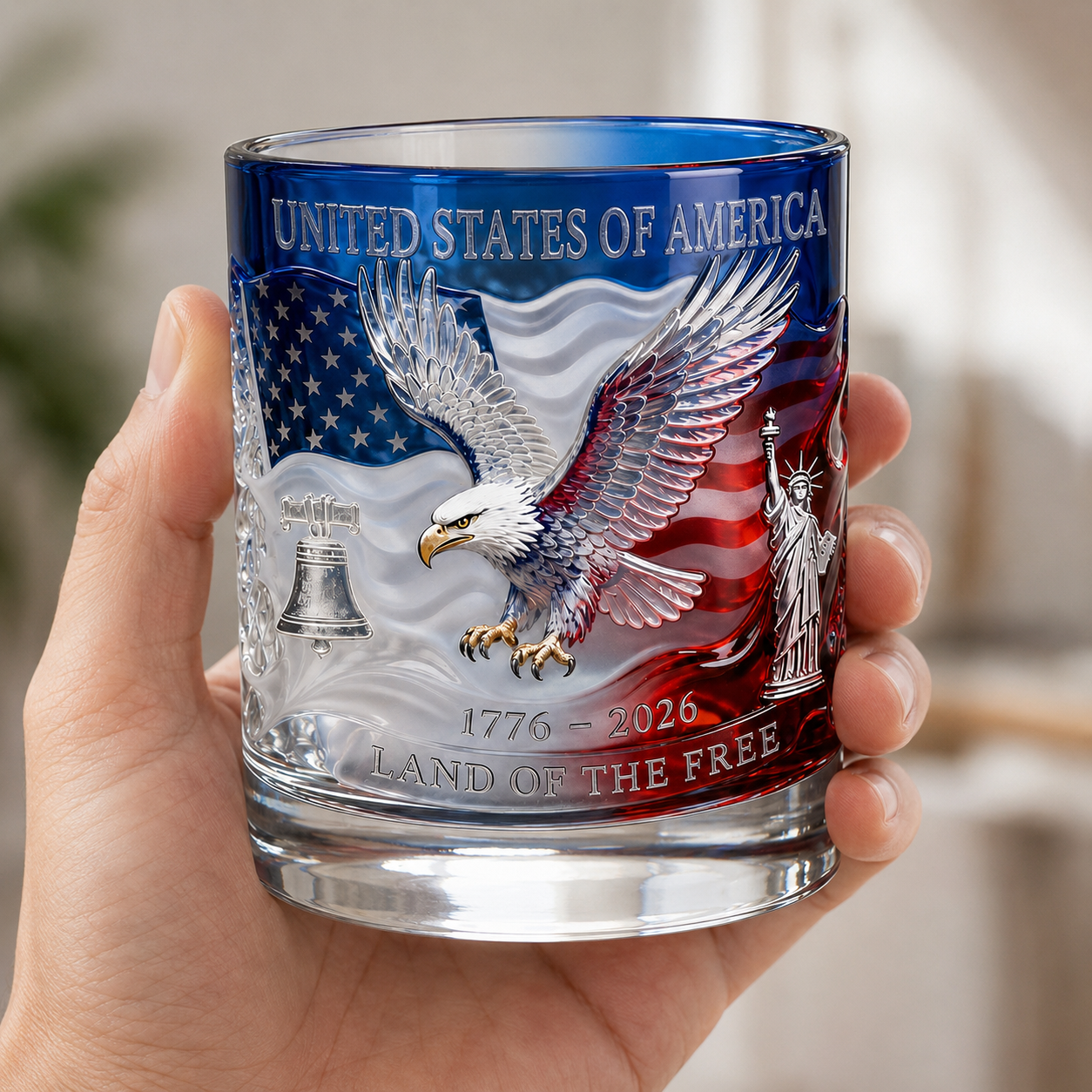 United States of America Commemorative Glass – 1776-2026 Heritage Edition