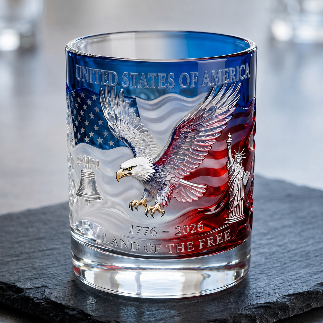 United States of America Commemorative Glass – 1776-2026 Heritage Edition