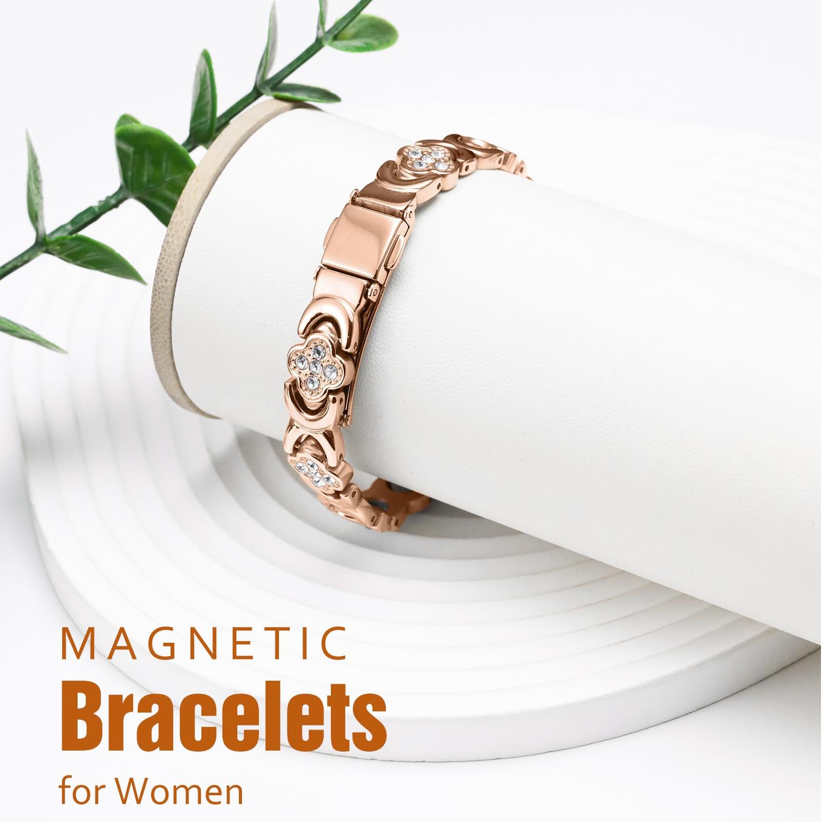 🔥HOT SALE 50%OFF🔥Flower Copper Bracelet, Lucky Four-Leaf Clover Infinity Bracelet