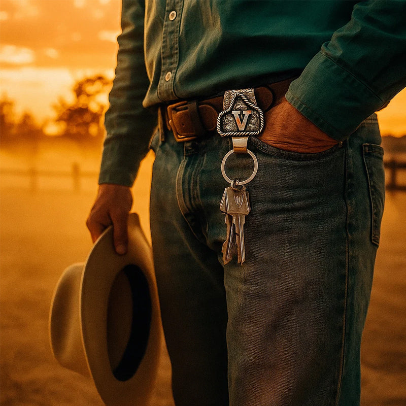 🔥Hot Sale 50% off🌟Western Initial Key Clip