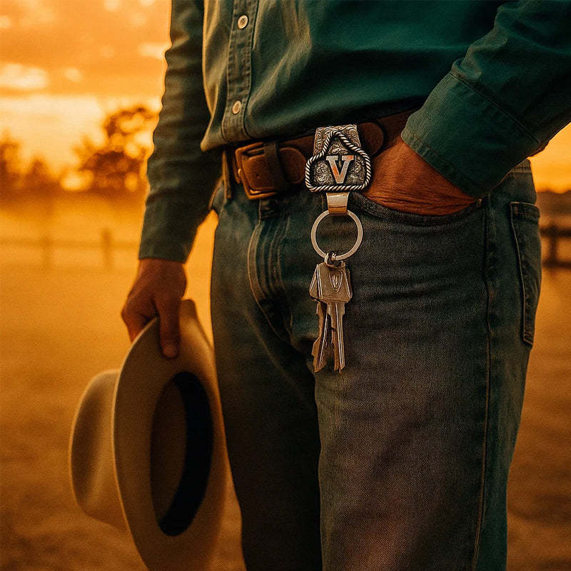 🔥Hot Sale 50% off🌟Western Initial Key Clip