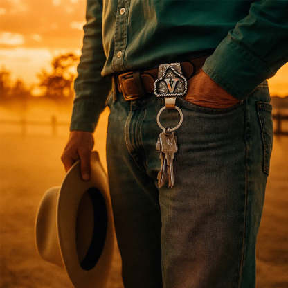 🔥Hot Sale 50% off🌟Western Initial Key Clip