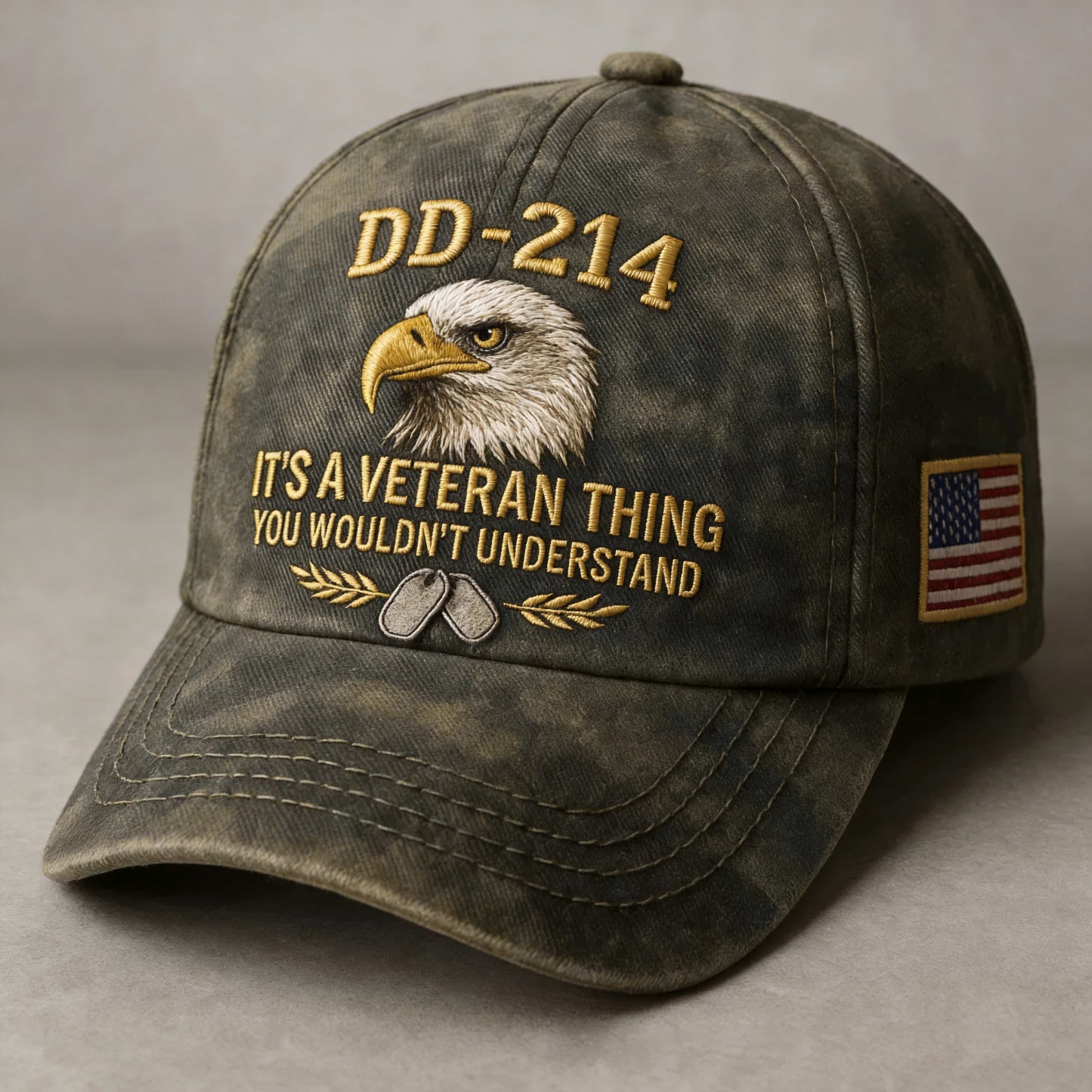 DD-214 Veteran Hat -It's a veteran thing - Embroidered Edition