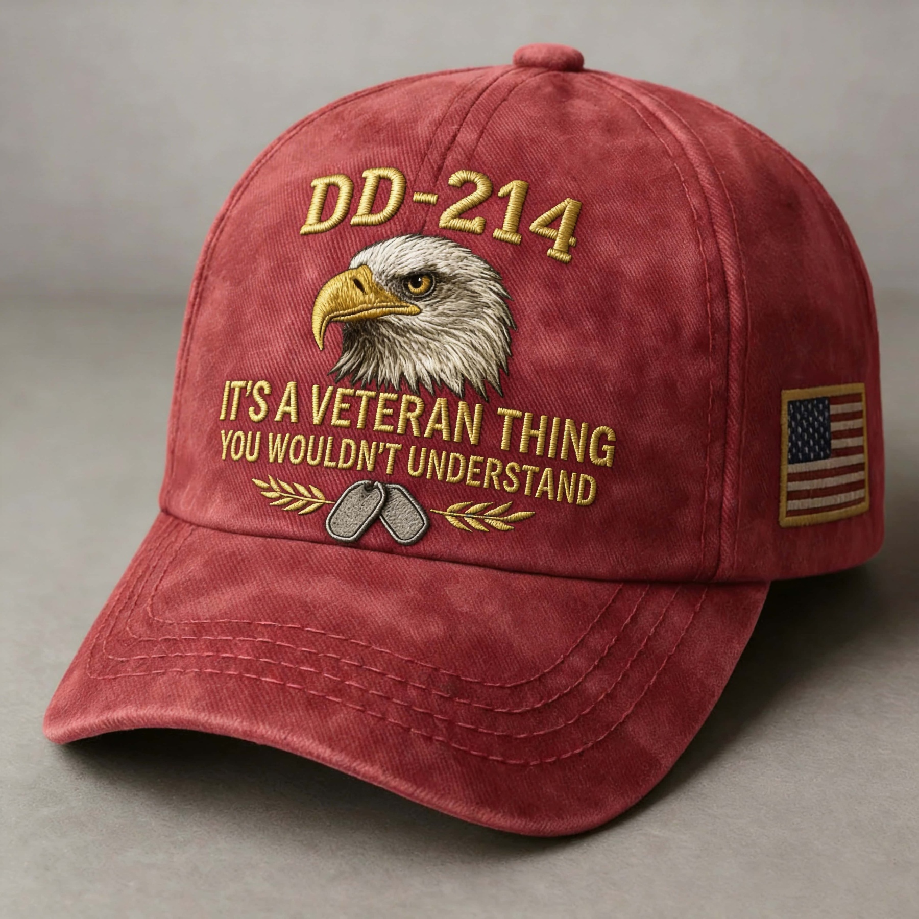 DD-214 Veteran Hat -It's a veteran thing - Embroidered Edition