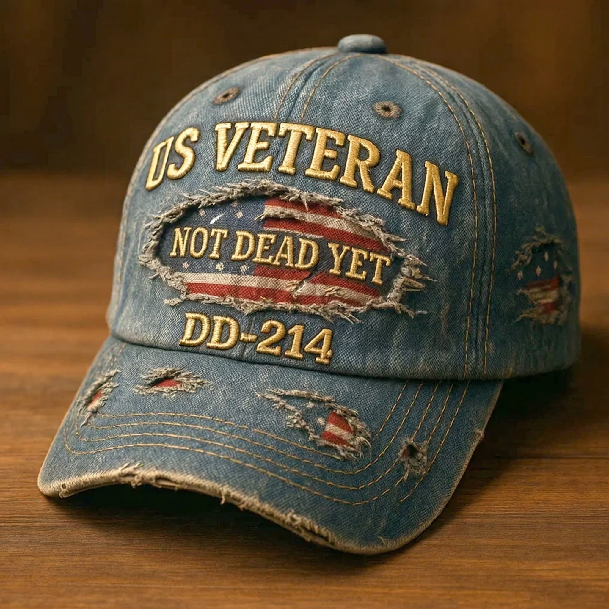 Retro DD-214 US Veteran Embroidered Hat