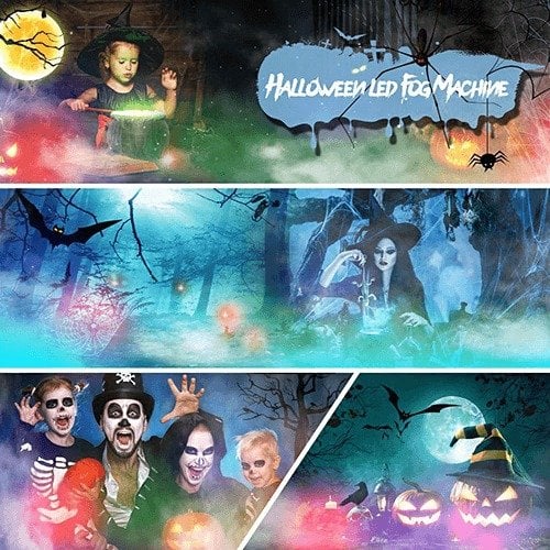 🎃 LED light Ultrasonic Mist Maker Fogger