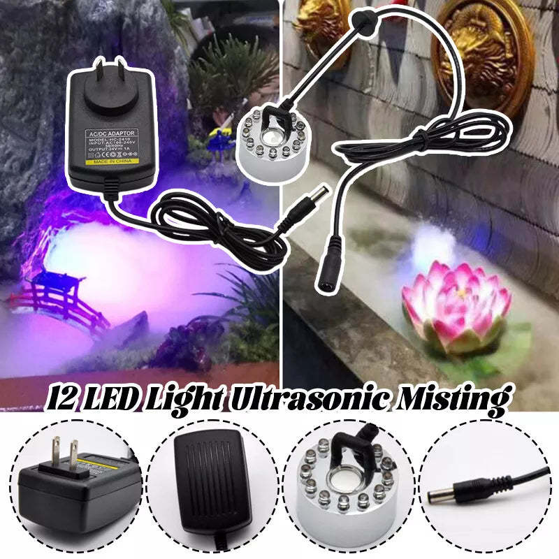 🎃 LED light Ultrasonic Mist Maker Fogger