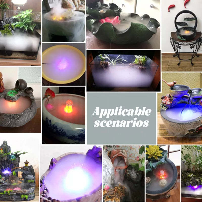 🎃 LED light Ultrasonic Mist Maker Fogger