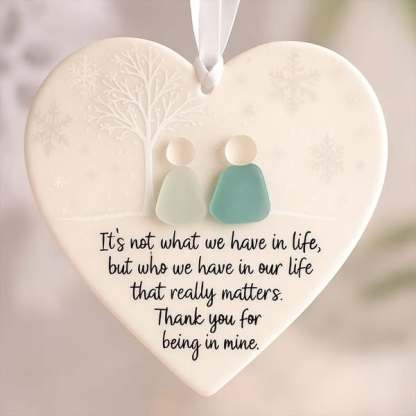 Heart-Shaped Sea Glass Friendship Decor