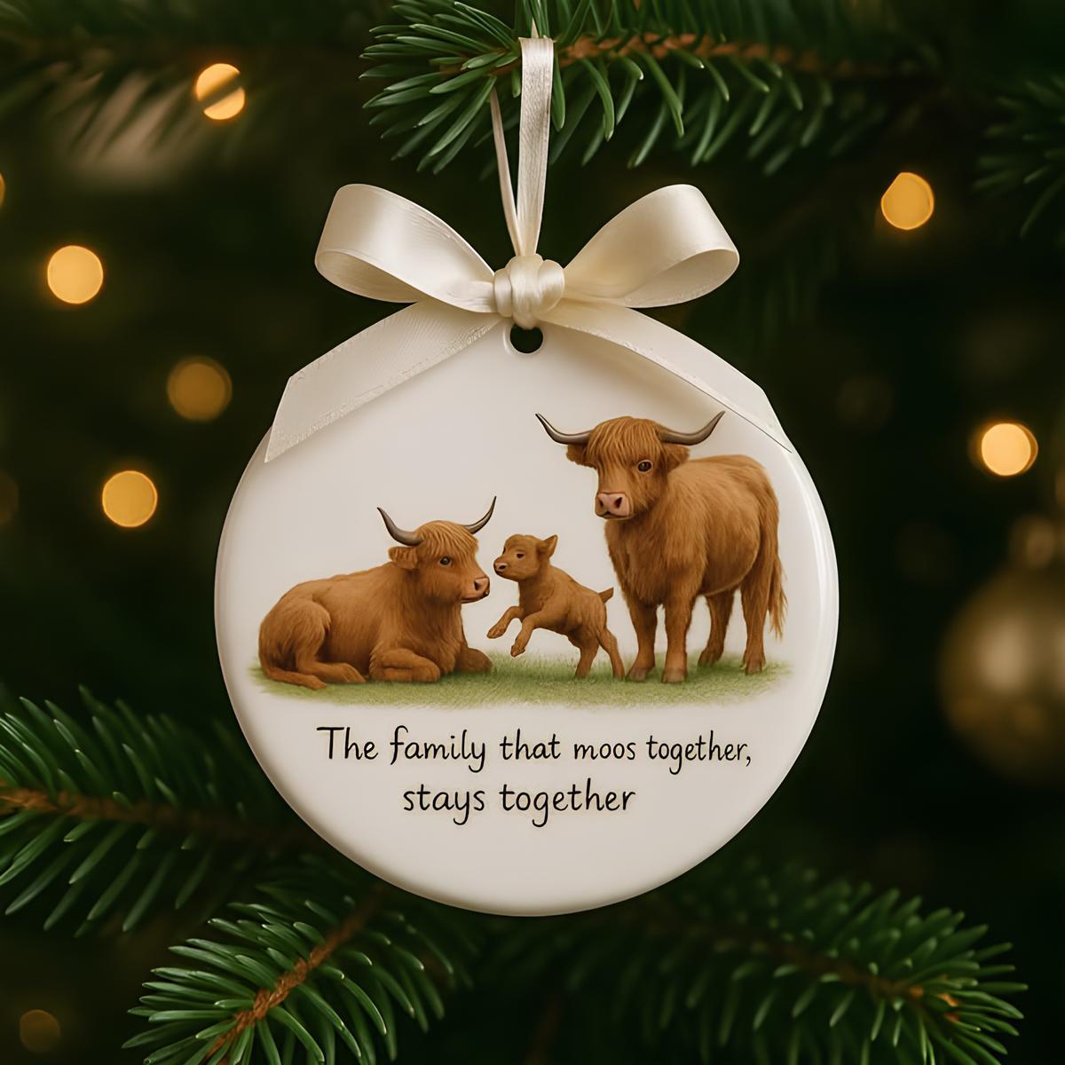 Highland Cow Ornament
