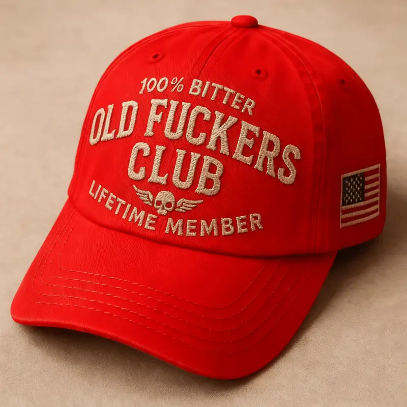 Old Fuckers Club-Vintage Baseball Cap
