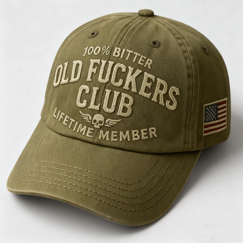 Old Fuckers Club-Vintage Baseball Cap