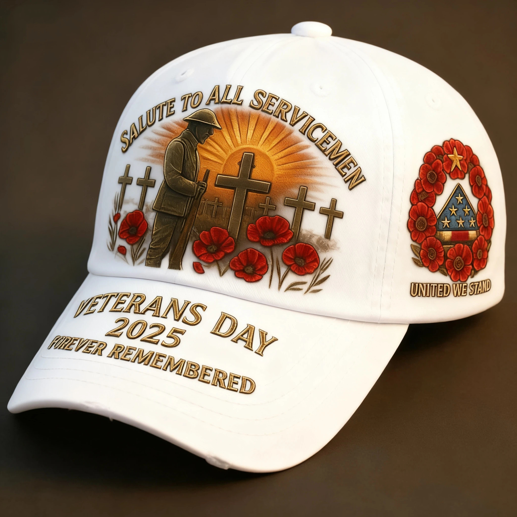 🌹Fallen Heroes Remembrance Hat✝️ In Memory of the Brave