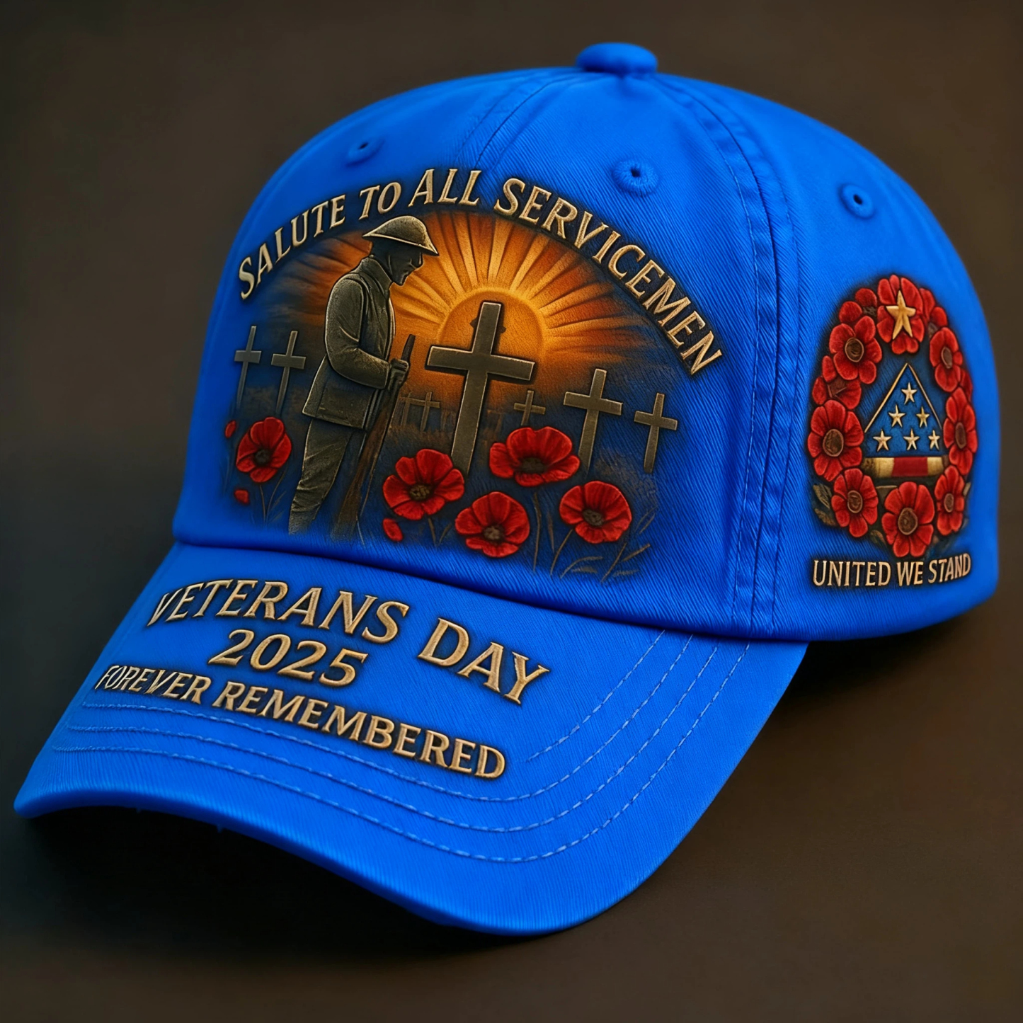 🌹Fallen Heroes Remembrance Hat✝️ In Memory of the Brave