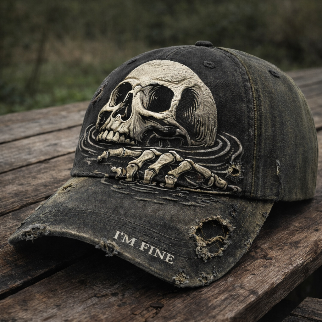 “I’m Fine” Funny Printed Casual Hat