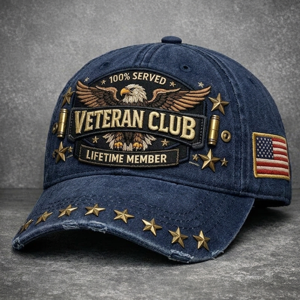 Veteran Pride Club Retro Casual Hat