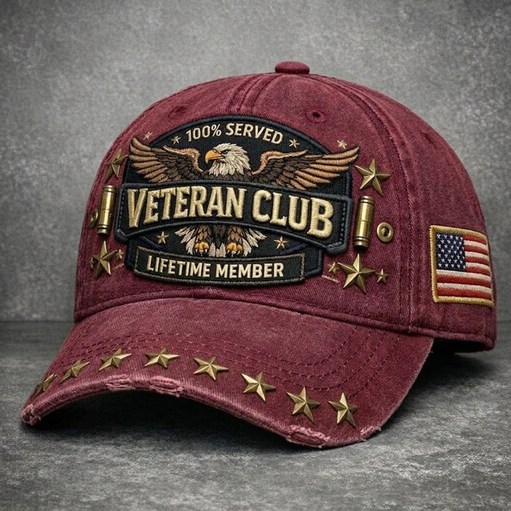 Veteran Pride Club Retro Casual Hat