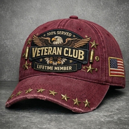 Veteran Pride Club Retro Casual Hat