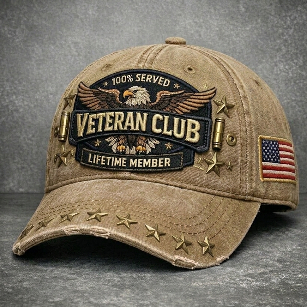 Veteran Pride Club Retro Casual Hat