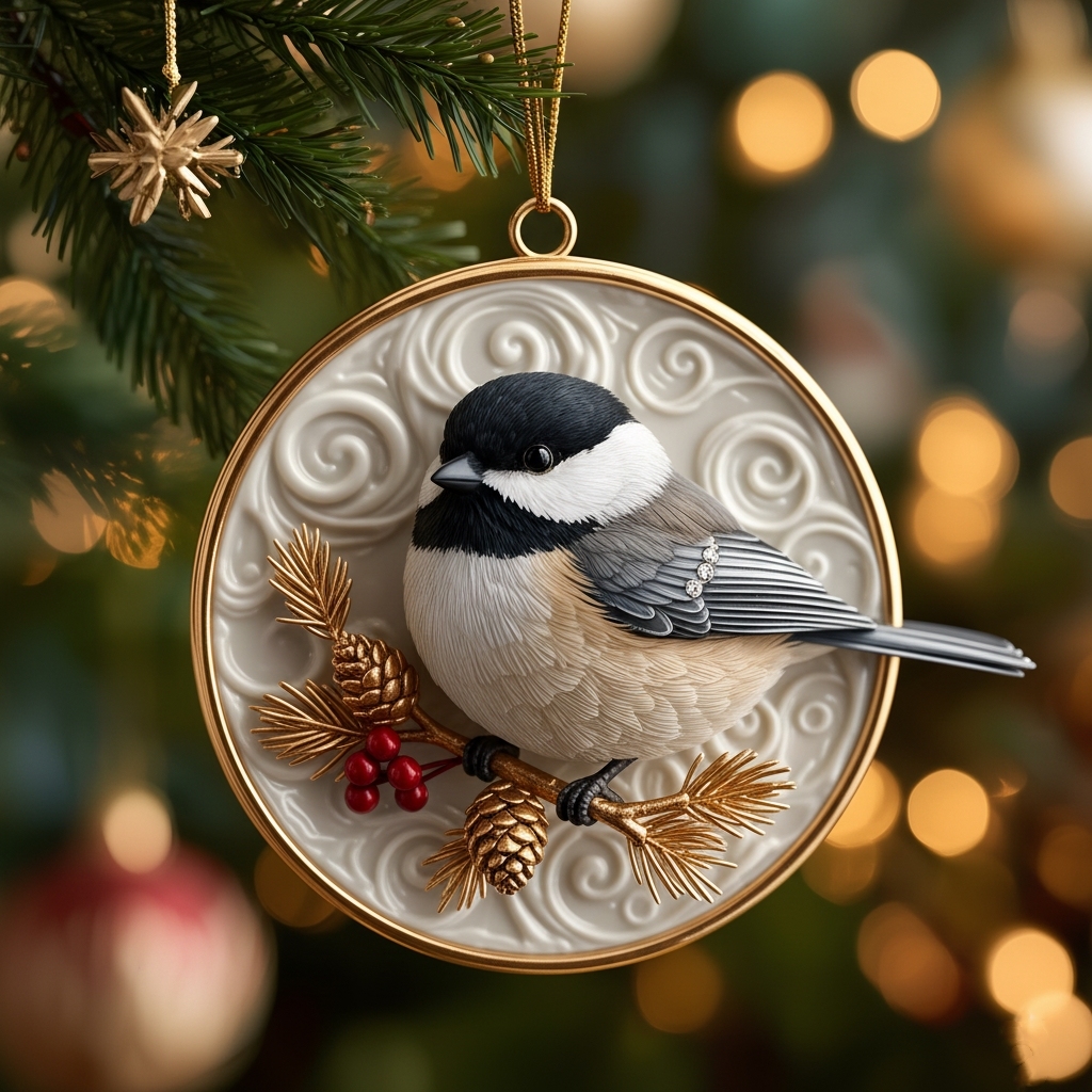 The "Heavenly Messengers" Collection: Enamel & Crystal Bird Ornaments