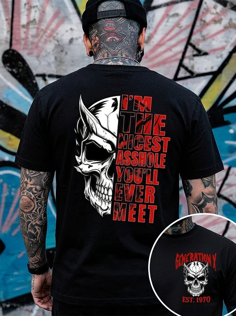 I'm The Nicest Asshole You'll Ever Meet GEN X T-shirt