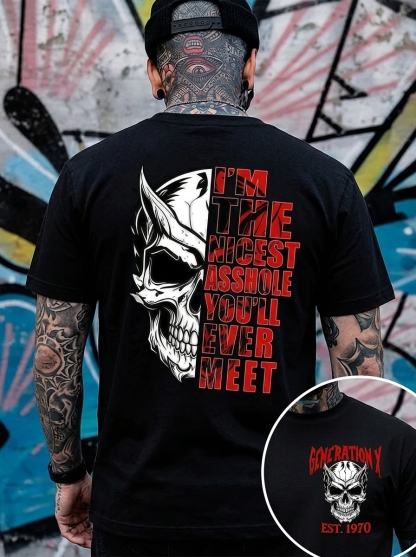 I'm The Nicest Asshole You'll Ever Meet GEN X T-shirt