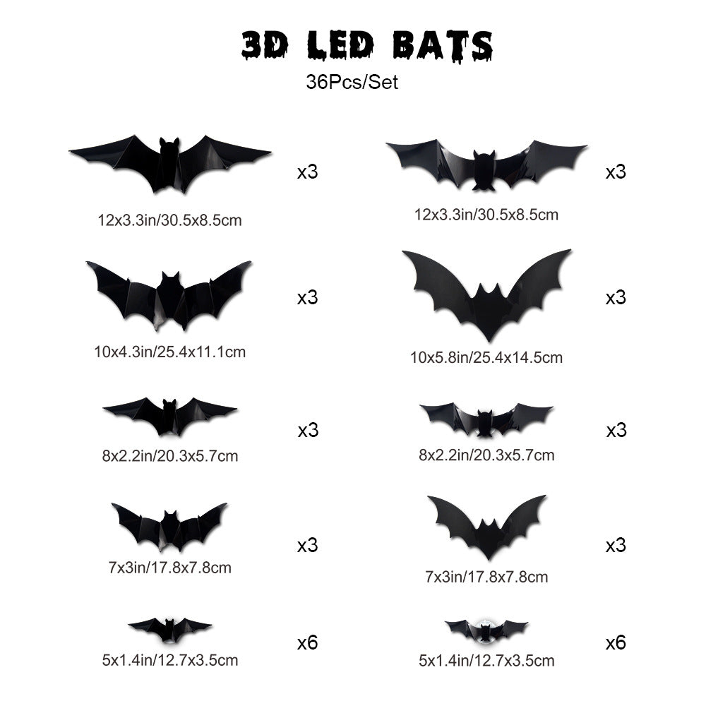 LED Glowing Bat Group