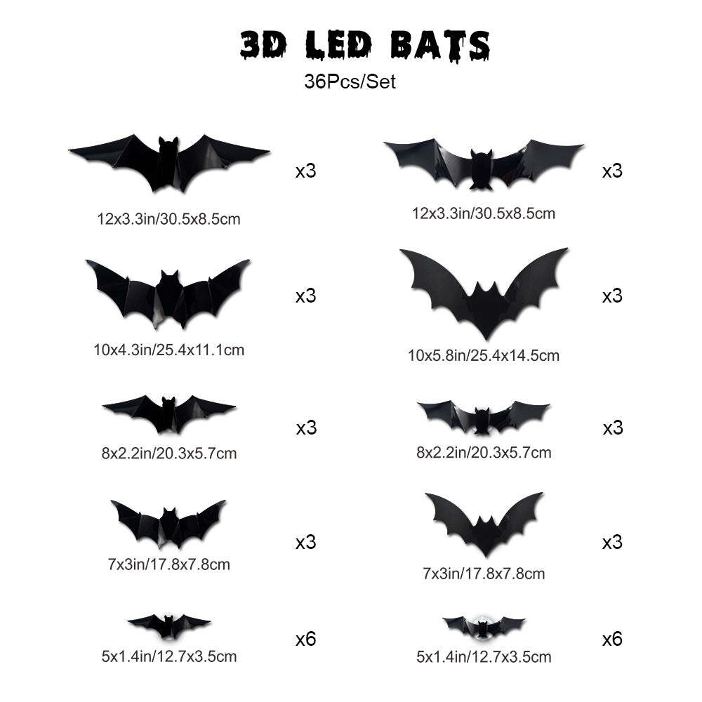 LED Glowing Bat Group