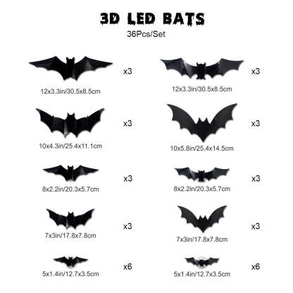 LED Glowing Bat Group