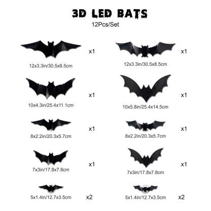 LED Glowing Bat Group