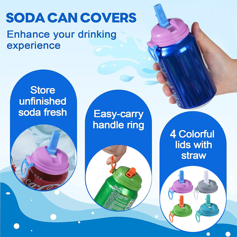 Soda Can Lids and Holders for 12oz Cans
