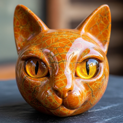 Luxury Cat Stone Sculpture
