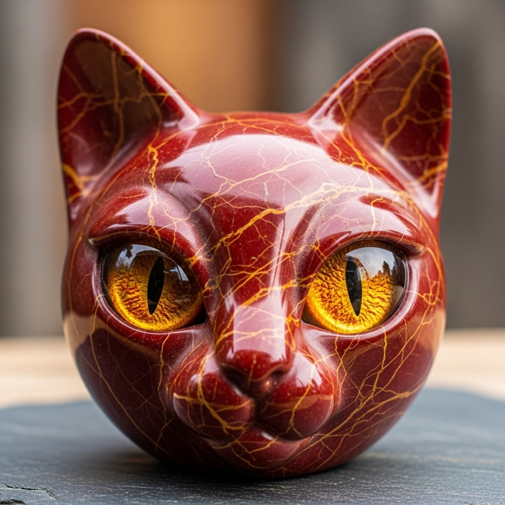 Luxury Cat Stone Sculpture