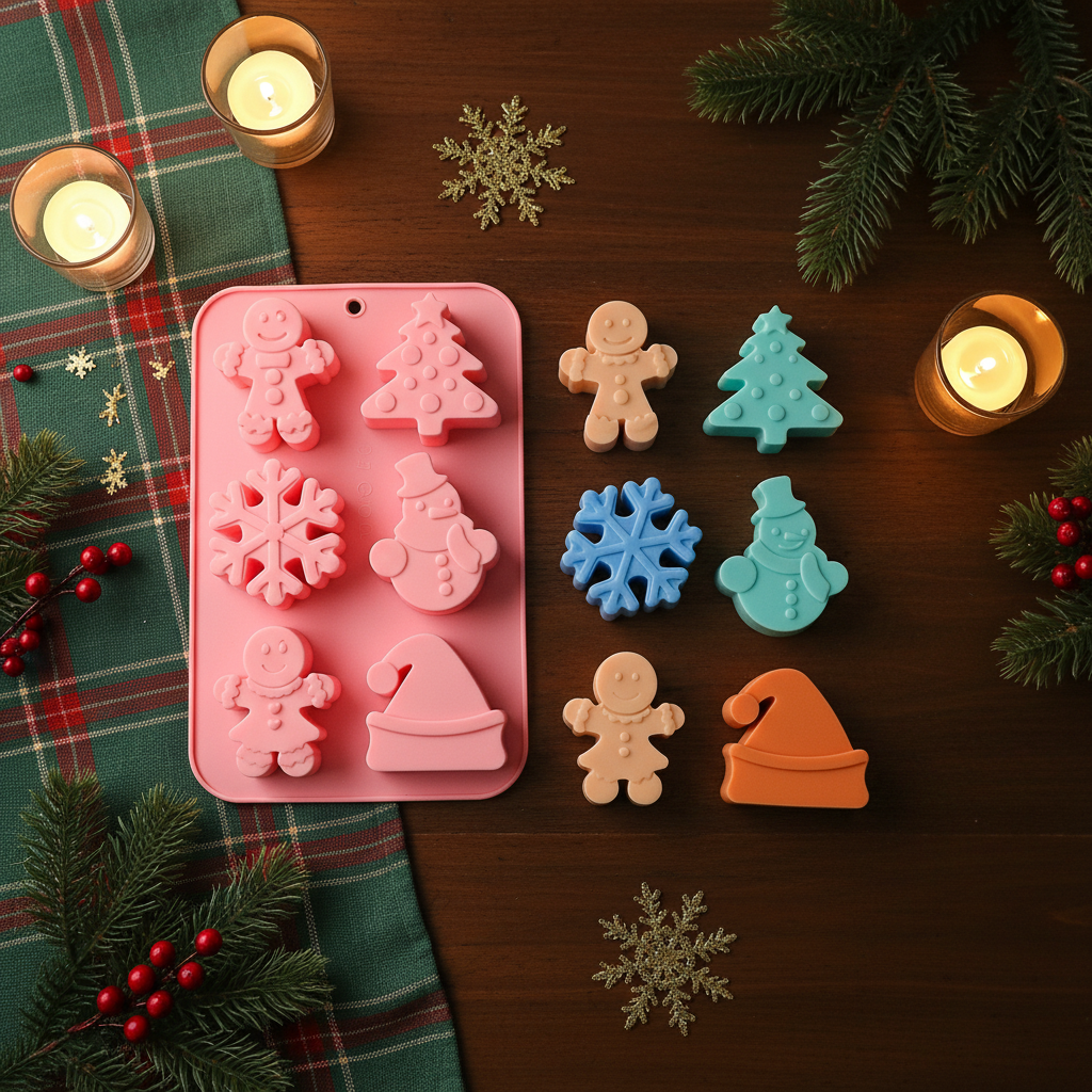 🍫🎄 Christmas Chocolate Molds, Christmas party favors, DIY edible decorations