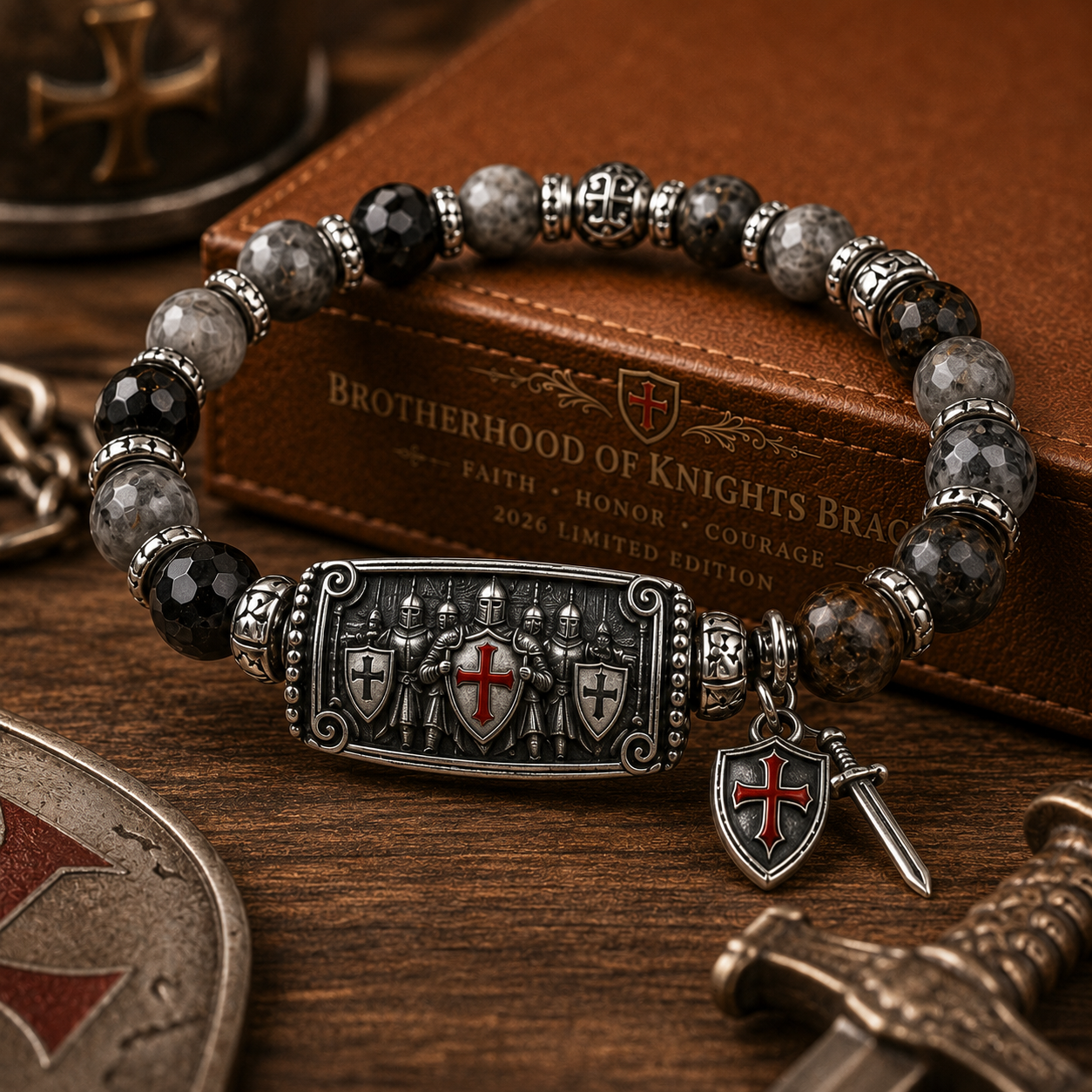 Brotherhood Of Knights Bracelet – A Symbol of Faith, Honor & Courage