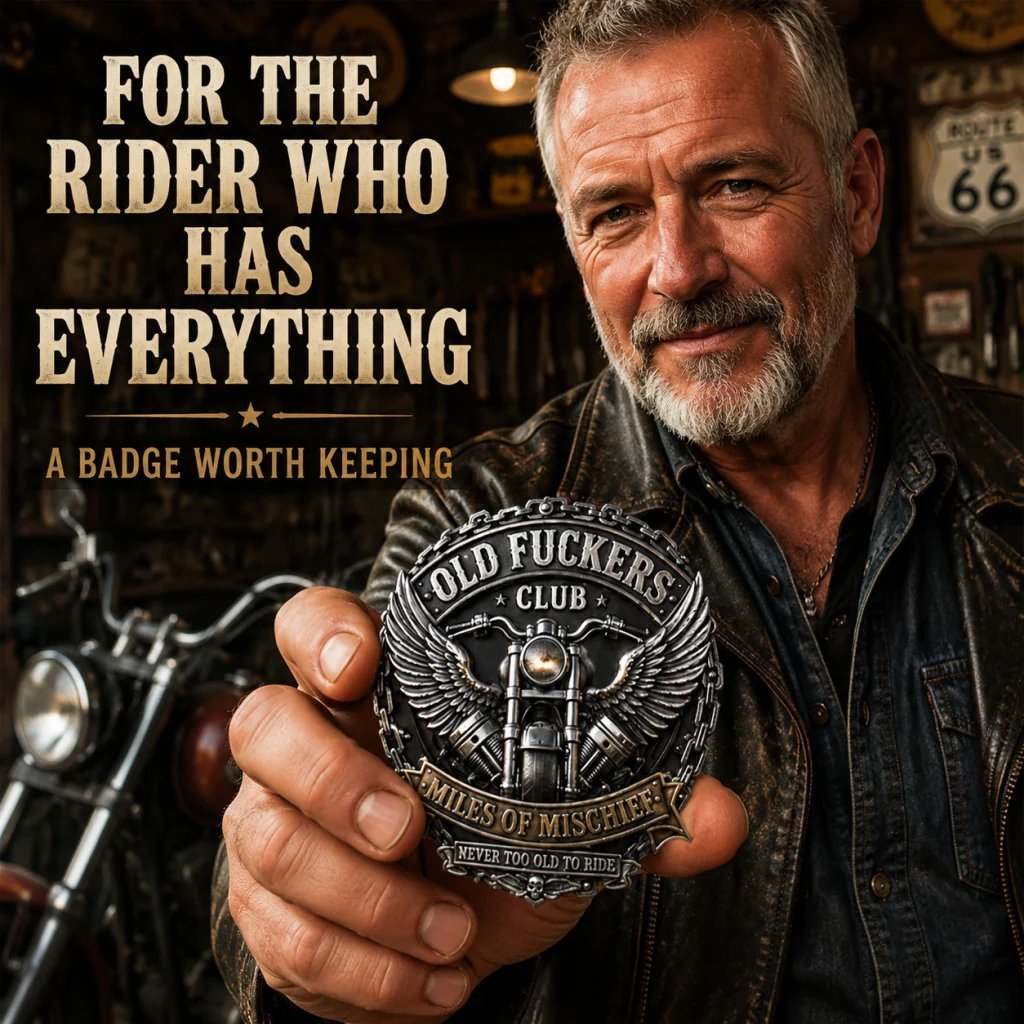 Old F**kers Club – Miles of Mischief Motorcycle Emblem