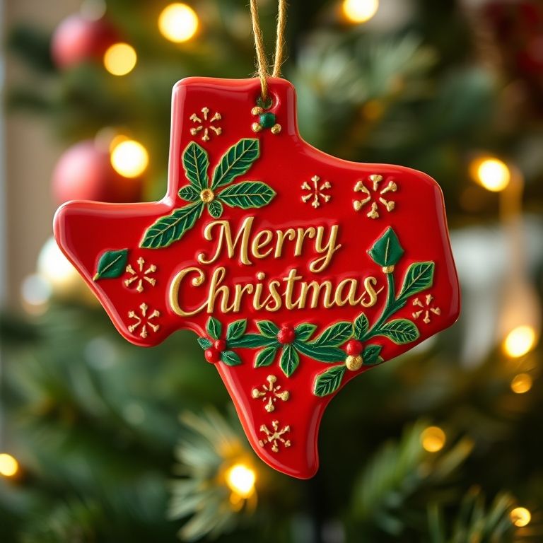 🎄State Pride Christmas Ornament – Holiday Cheer with Local Flair