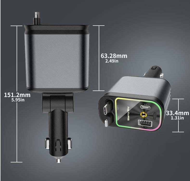 4-in-1 Car Phone Charger