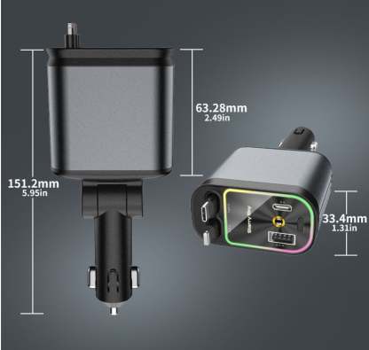 4-in-1 Car Phone Charger
