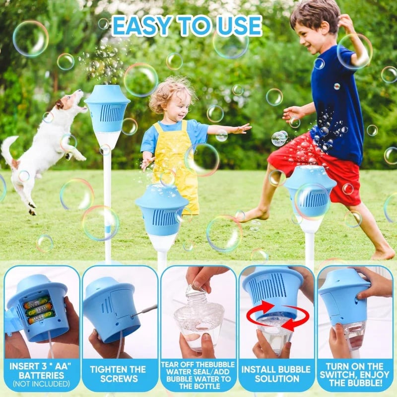 Automatic Handheld Bubble Machine for Kids