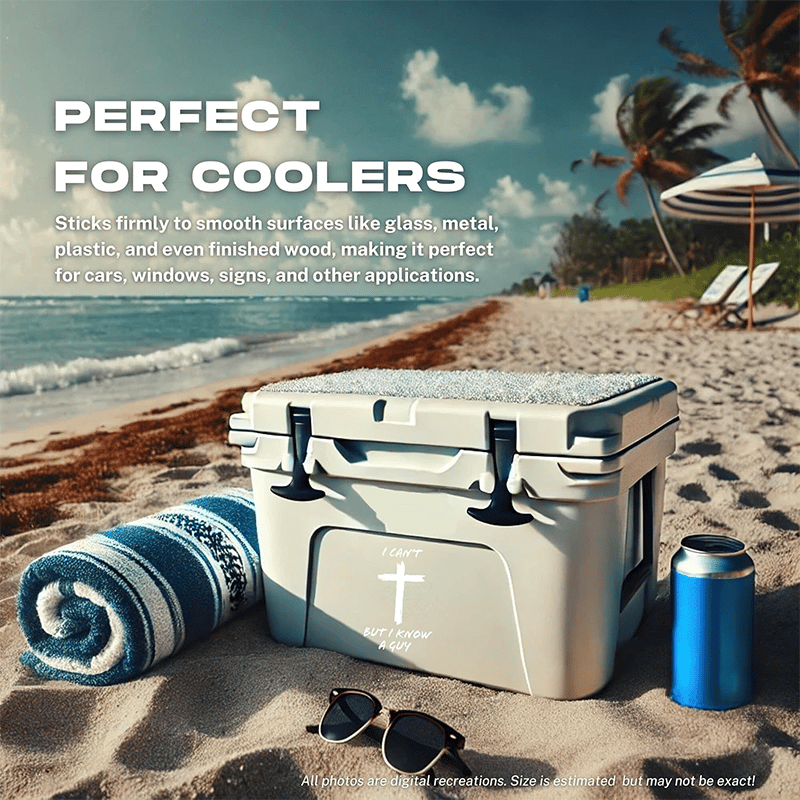 I Can't, But I Know A Guy - Christian Jesus Cross Car Decal Sticker