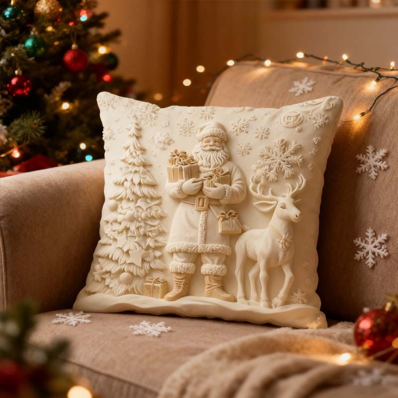 🏆 50K+ SOLD! 🎄 Luxury Christmas Style Pillow Cover – Machine Washable, Wrinkle-Resistant, Durable, Perfect for Living Room, Bedroom, Office & More 🛋️✨