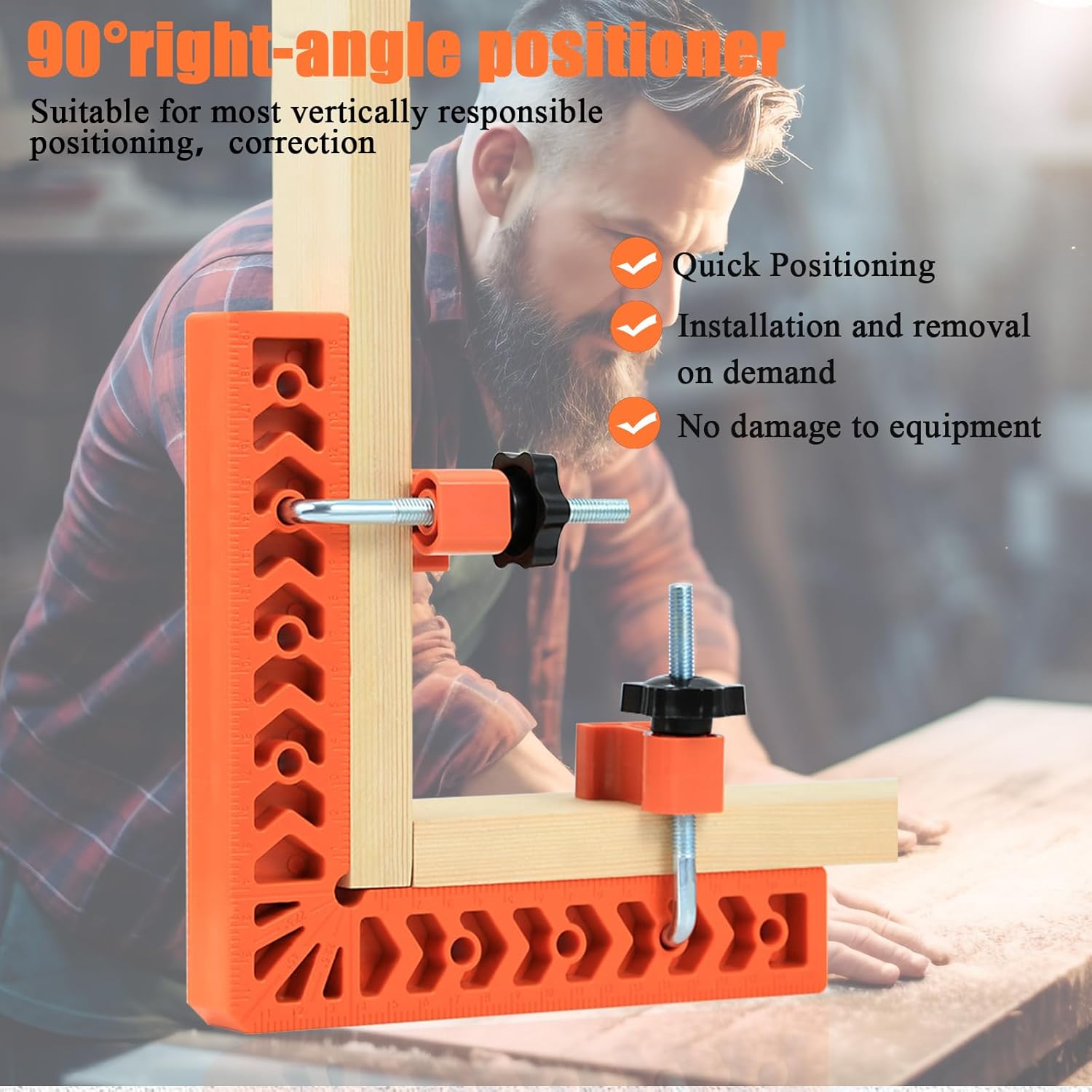 90 Degree Corner Clamp & Positioning Square Set