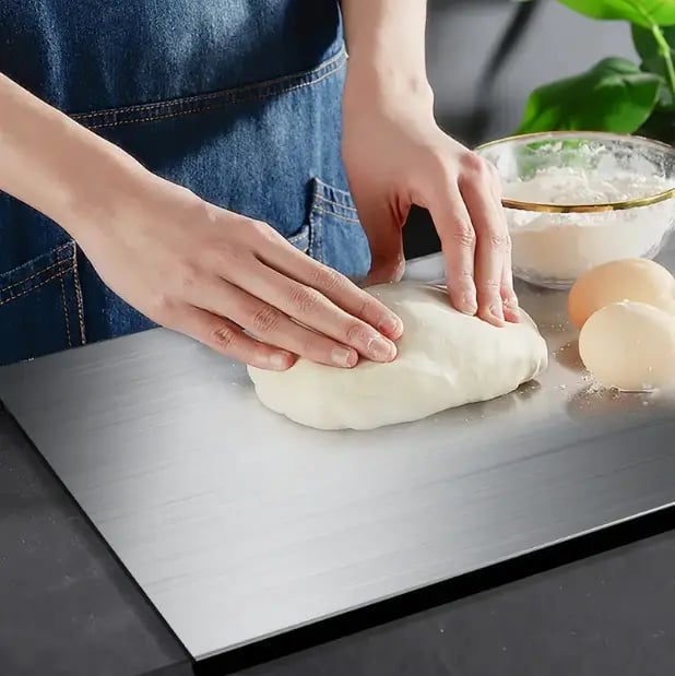 🔥 Premium Stainless Steel Chopping Board – Non-Slip, Durable, Hygienic Kitchen Cutting Board