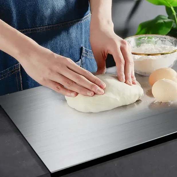 🔥 Premium Stainless Steel Chopping Board – Non-Slip, Durable, Hygienic Kitchen Cutting Board